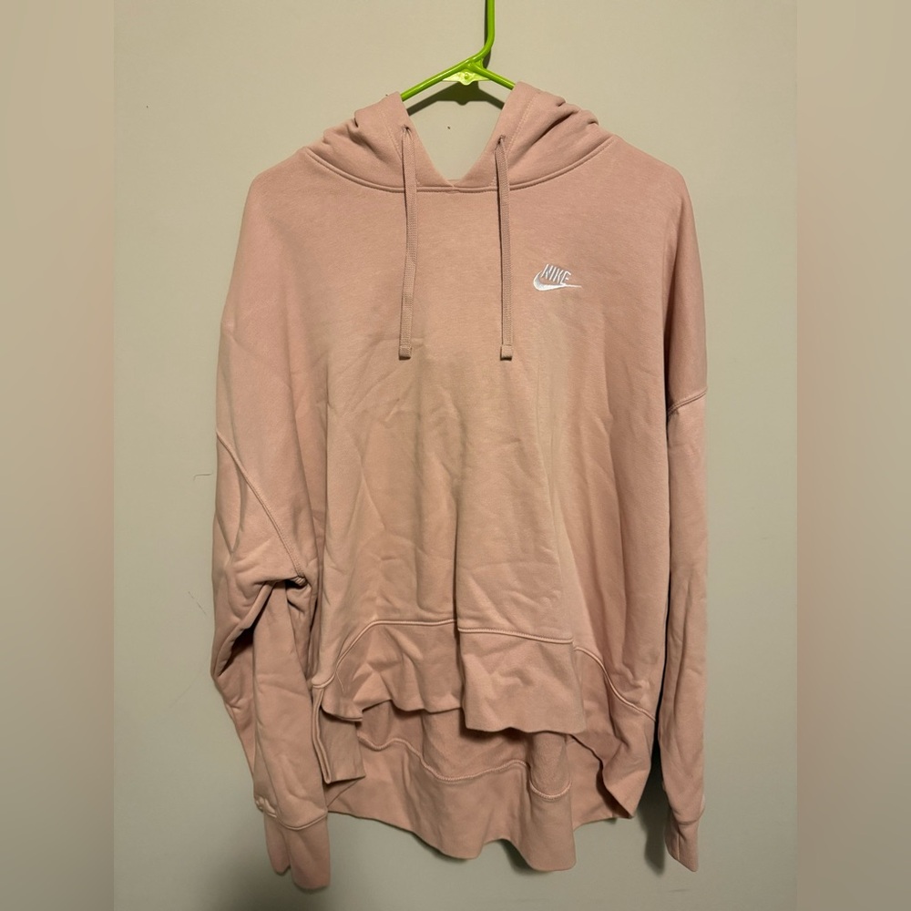 Nike Blush Pink Cropped Hoodie